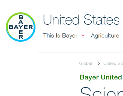 Project thumbnail - Bayer US websites