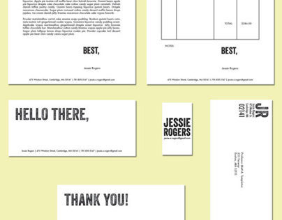 Personal / Professional Stationery Suite