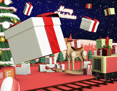 Christmas Locomotive: Lotte Duty Free World Tower