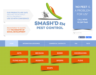 Smash'd Em Pest Control - Website