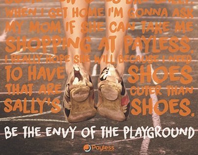 Payless Typography Advertising