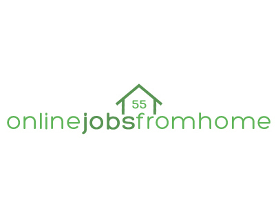 Online Jobs from Home Logo Concept