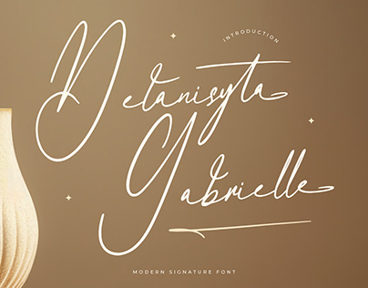 Delanisyta Gabrielle - Modern Signature Font