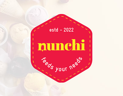 Nunchi Ice Cream Badge Logo Proposal