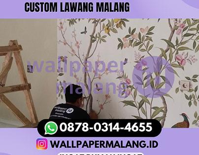 jasa pasang wallpaper dinding custom lawang malang