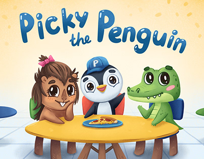 Picky the Penguin. Children book