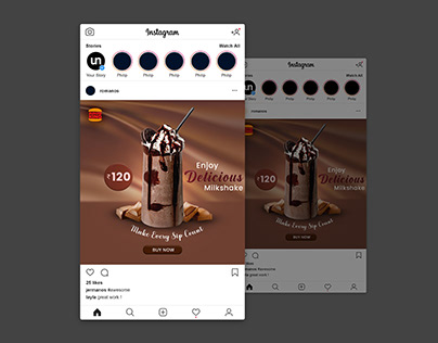 Oreo Chocolate Shake | Social Media Design