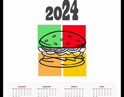 2024 Food Calendar: HAMBURGER
