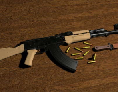 AK47 hires render