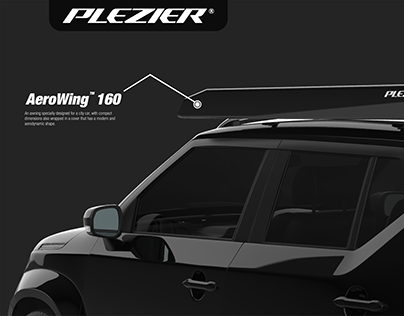 Plezier® AeroWing™ 160 City Car Awning
