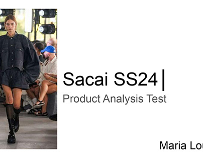 Sacai SS24 Produc Analysis Test