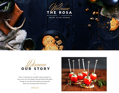 Rosa - One page restaurant parallax design