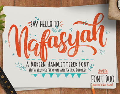 Nafasyah - Brushed Font Duo