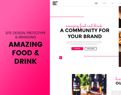 Amazing Food & Drink - Prototype & Branding