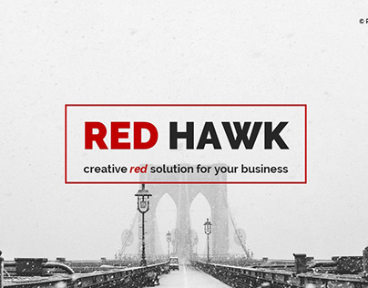 Red Hawk - Creative Red Business Template