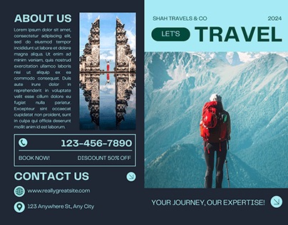 Travel brochure for SHAH Travels