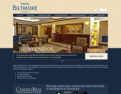 Hotel Biltmore / Web Design