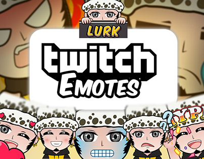 Trafalgar D. Water Law Chibi Emotes For Twitch