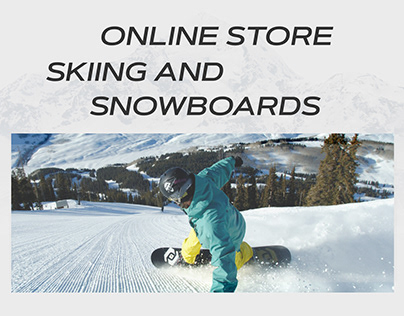 Online store - skiing and snowboards