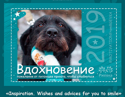 "Inspiration". The calendar for animal shelter "Rgevka"