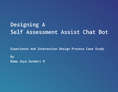 Self Assessment Chat bot
