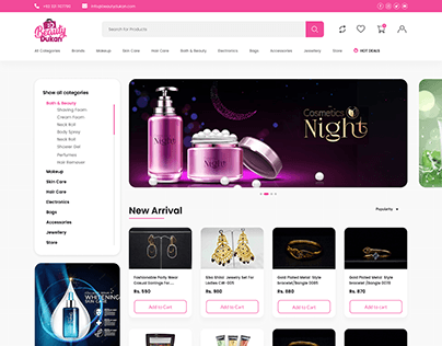 Beauty Dukan Website Design