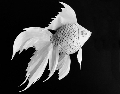 Paper goldfish