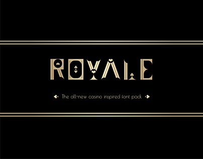 Royale - The all-new casino inspired font pack