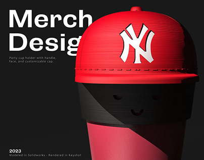 Merch Design - Yankees cup holder