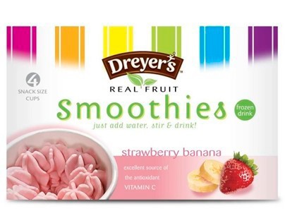 Dreyer's fruit smoothies - design concepts