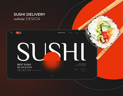 Sushi Delivery website UX/UI Concept