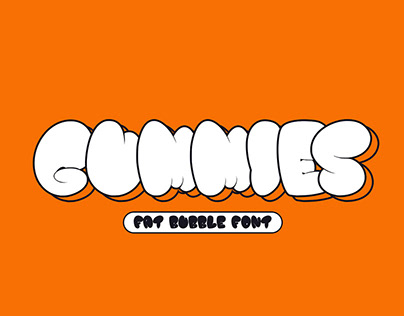 Gummies - Fat Bubble Font