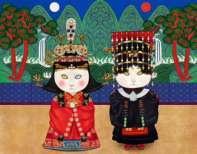 THE WEDDING OF THE KING AND QUEEN OF THE JOSEON DYNASTY