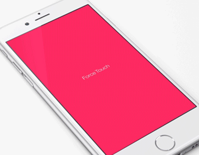 Force Touch UI Design Visualization Prototype