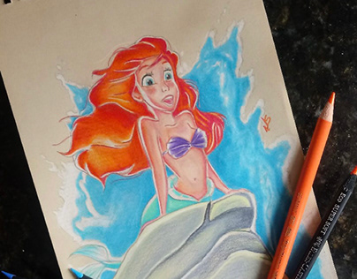 The little Mermaid (Ariel) - FanArt (Traditional art)