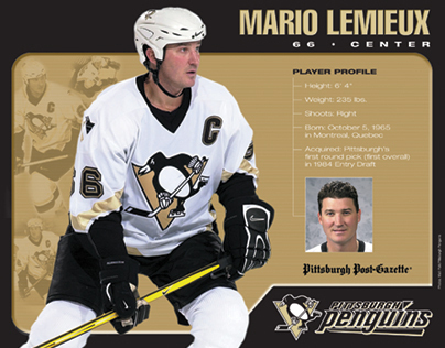 PENGUINS PLAYER CARDS