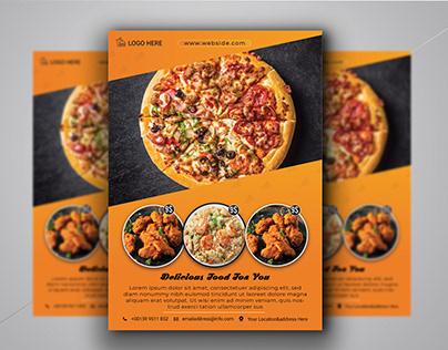 restaurant food flyer design