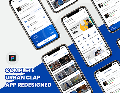 On-Demand - Urban Clap Clone App UI/UX Kit Redesigned