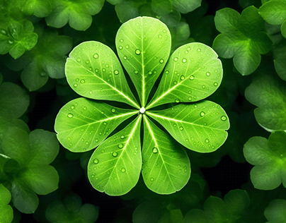 The four-leaf clover with seven leaves