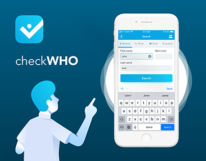 CheckWHO - Mobile app UX/UI design