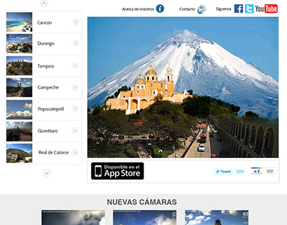 Web site proposal Webcams de Mexico