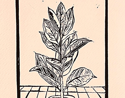 Plant Block Print