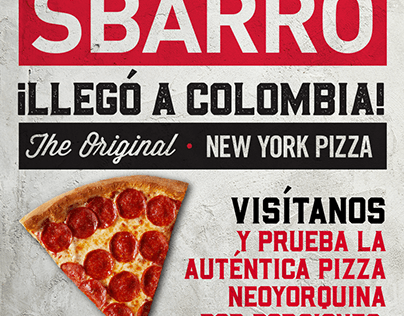 Campaña llegada de SBARRO a Colombia