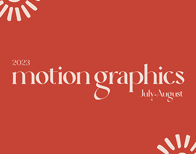 Motion graphics UI design(July-August 2023)