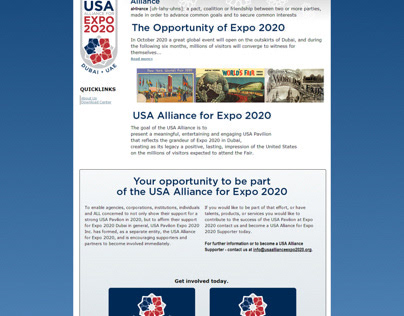 USA Alliance Pitch: Website and Directory Cover