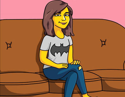 Portrait in Simpsons style by photo