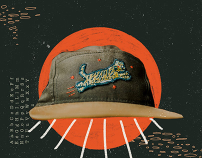 Embroidered Tiger Camper Hat