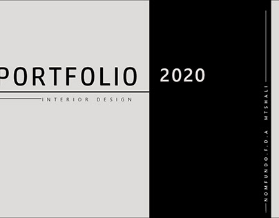 Interior Design Portfolio consisting of work from 2020
