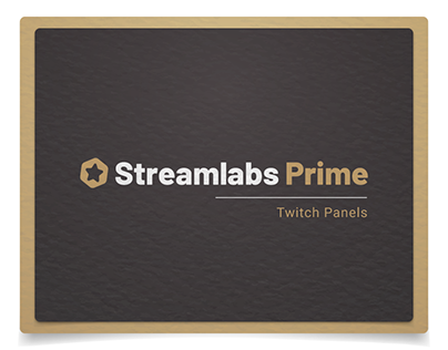 Twitch Panels for Streamlabs Prime