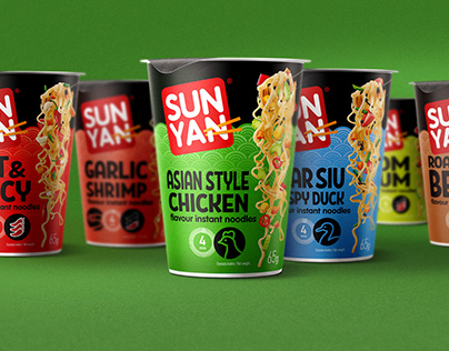 SUN YAN - INSTANT NOODLES Packaging Design Refresh